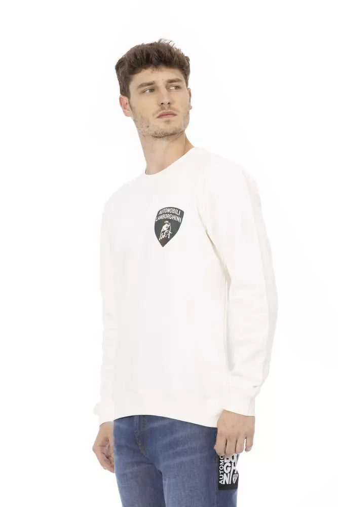 Automobili Lamborghini White Cotton Men&