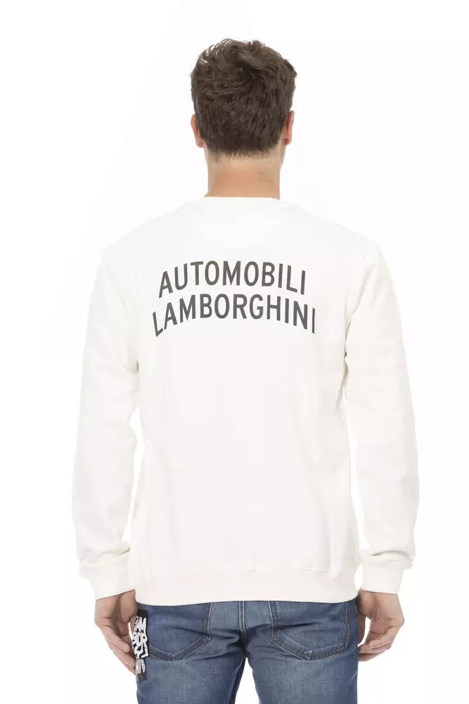 Automobili Lamborghini White Cotton Men&