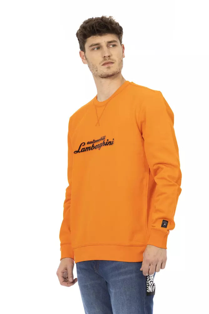 Automobili Lamborghini Orange Cotton Men&