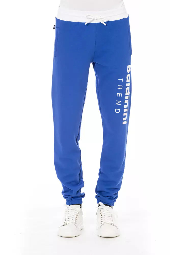 Baldinini Trend Blue Cotton Men&