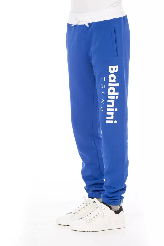 Baldinini Trend Blue Cotton Men&