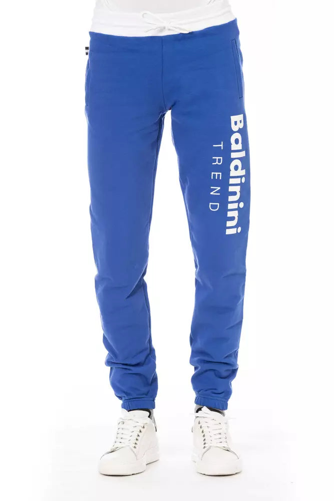 Baldinini Trend Blue Cotton Men&