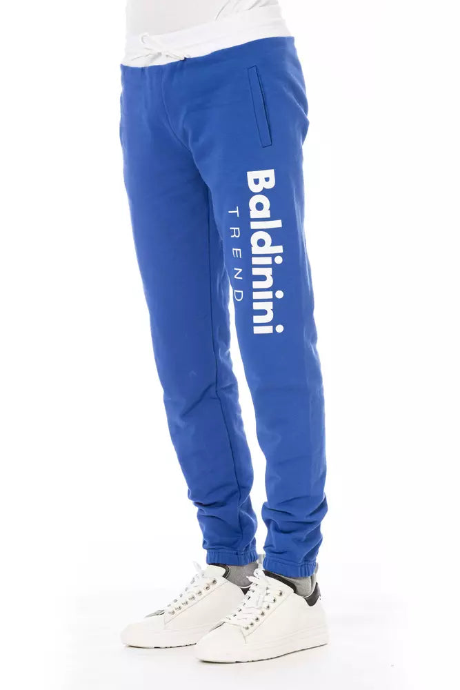Baldinini Trend Blue Cotton Men&