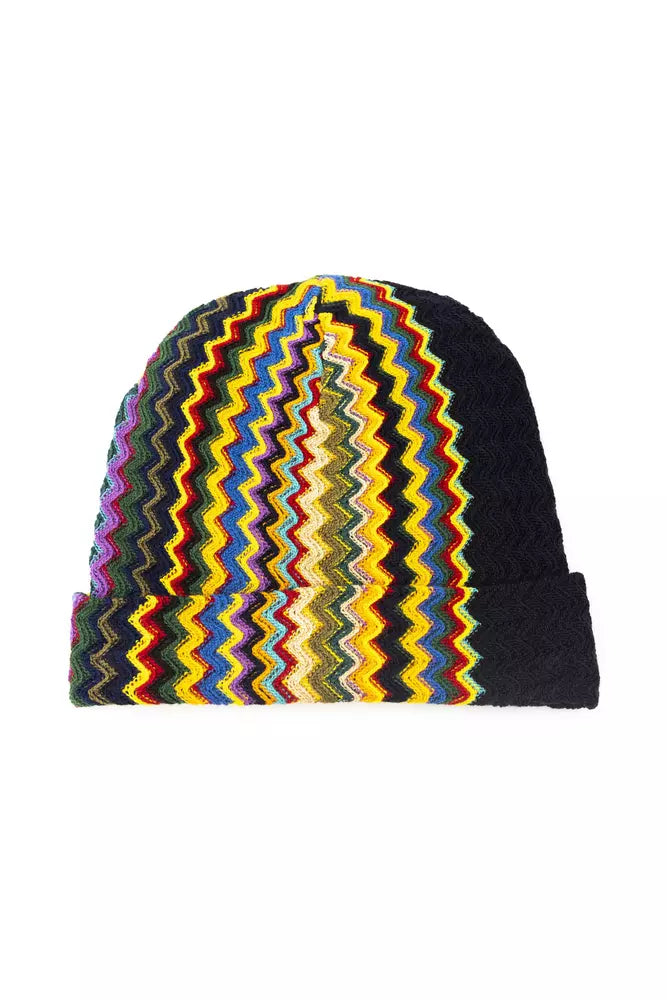 Sombrero Missoni Fantasía Geométrica Estilo Italiano