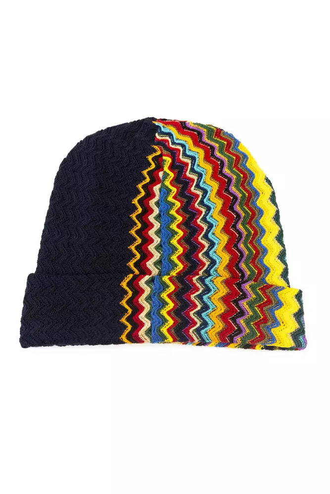 Sombrero Missoni Fantasía Geométrica Estilo Italiano