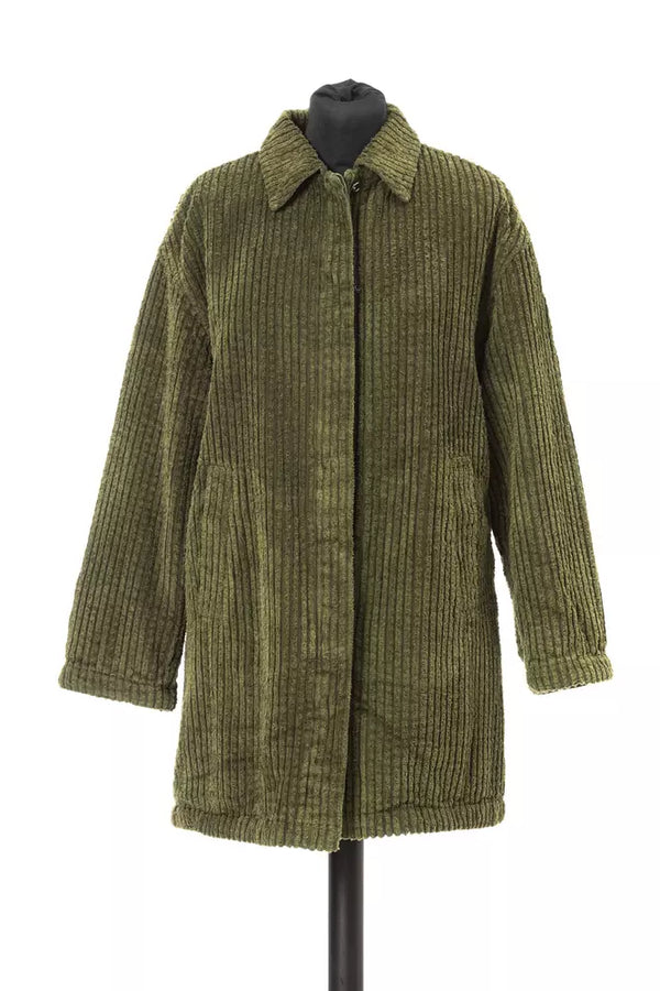 Jacob Cohen Coats & Jackets - Green Cotton Women Jacket