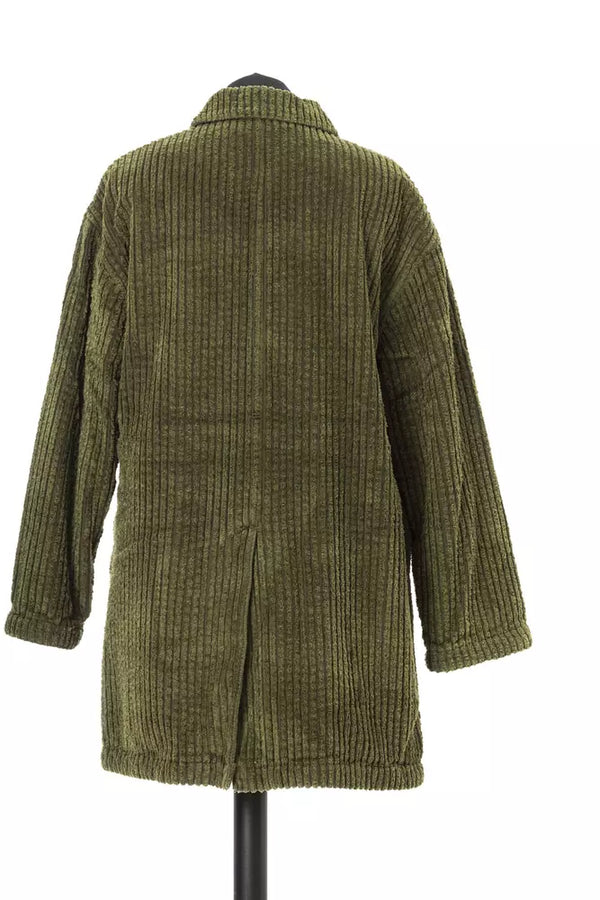 Jacob Cohen Coats & Jackets - Green Cotton Women Jacket