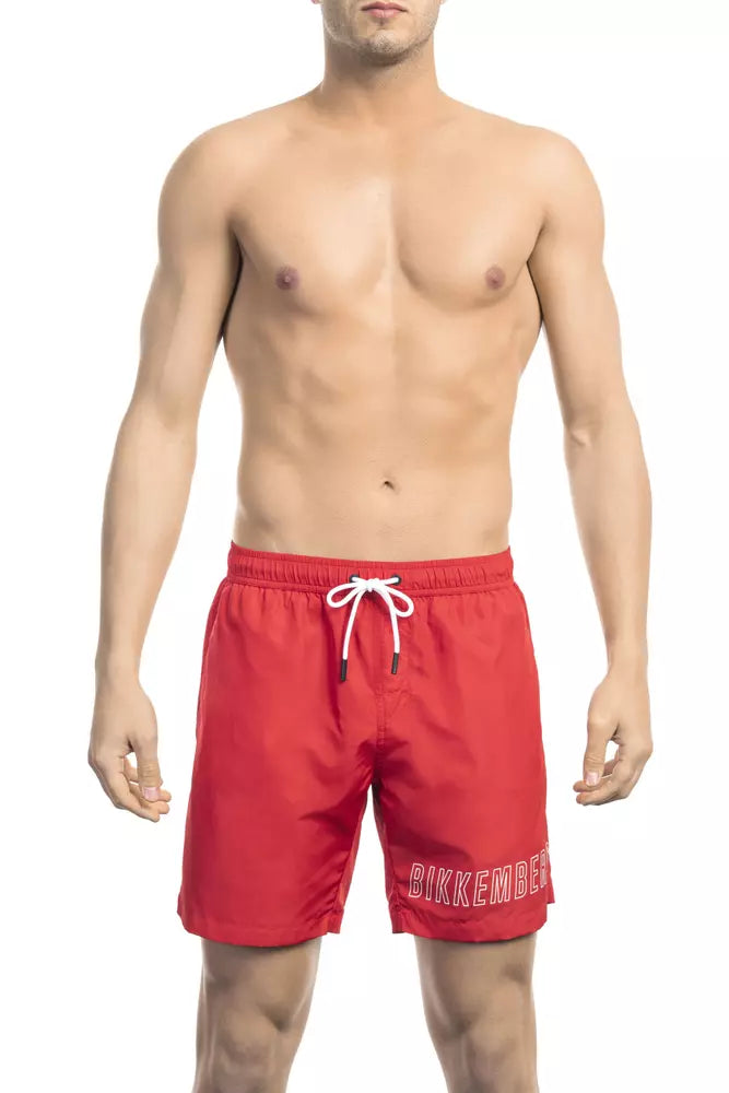 Bikkembergs Red Polyester Men&