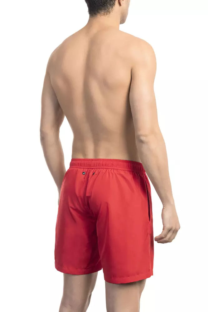 Bikkembergs Red Polyester Men&