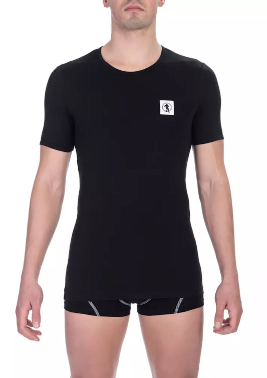 Bikkembergs Black Cotton Men T-Shirt Twin Pack