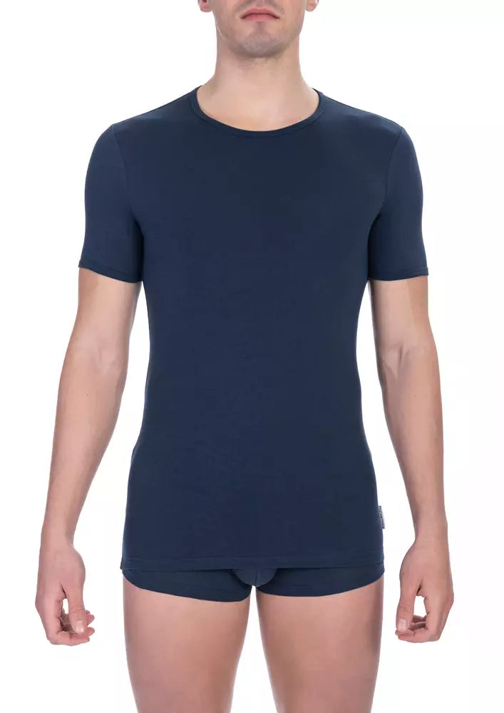 Bikkembergs Blue Cotton Men&
