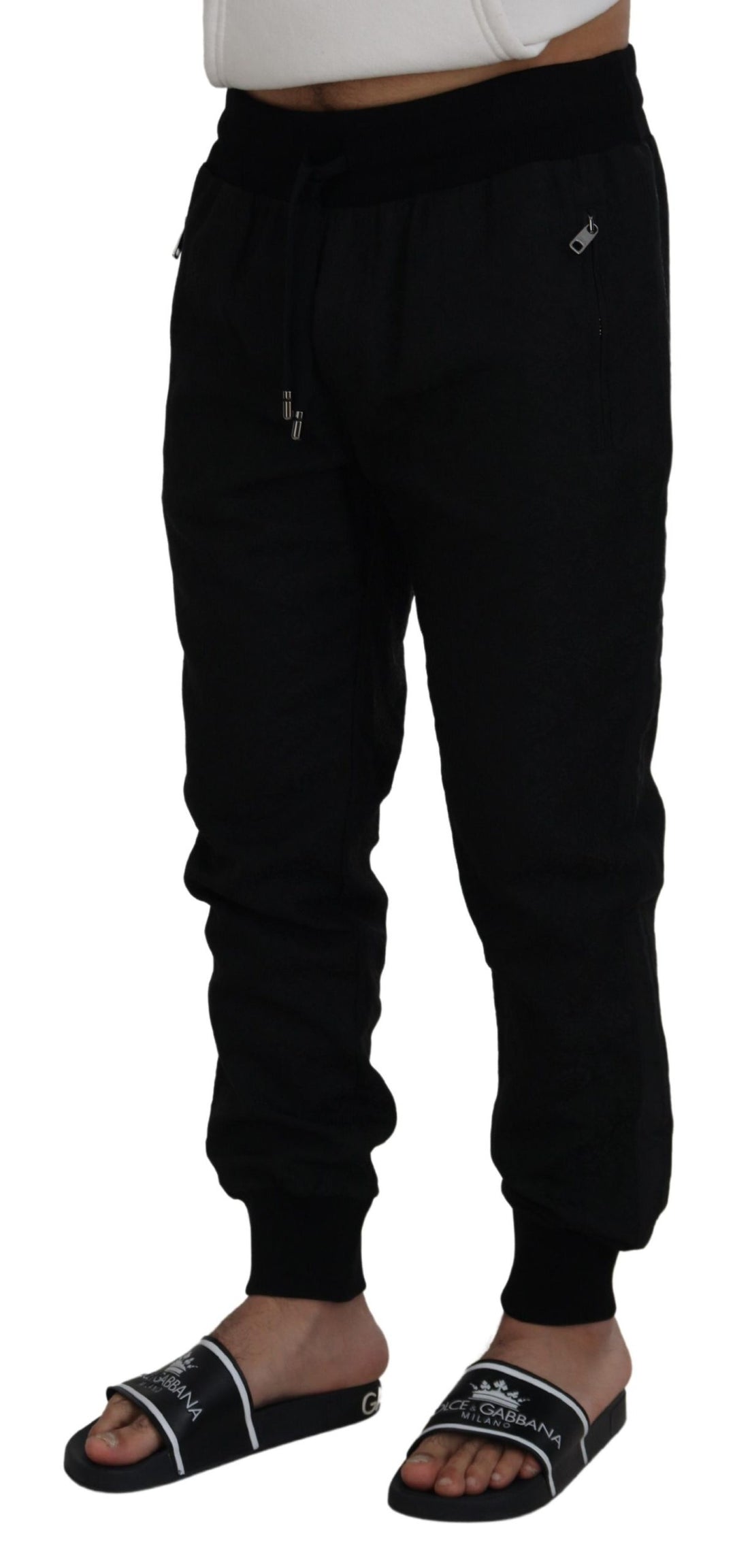 Dolce &amp; Gabbana Black Men Casual Jogger Pants