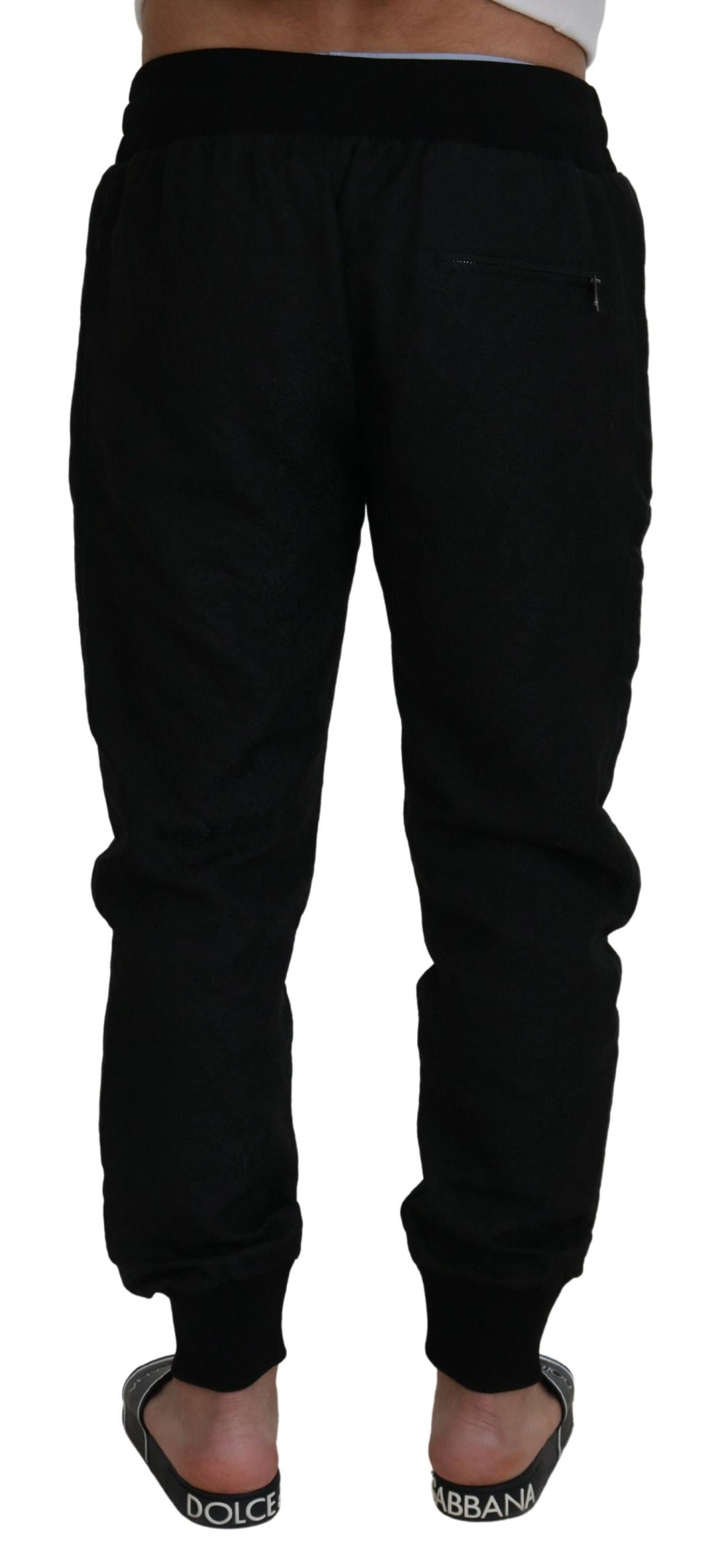 Dolce &amp; Gabbana Black Men Casual Jogger Pants