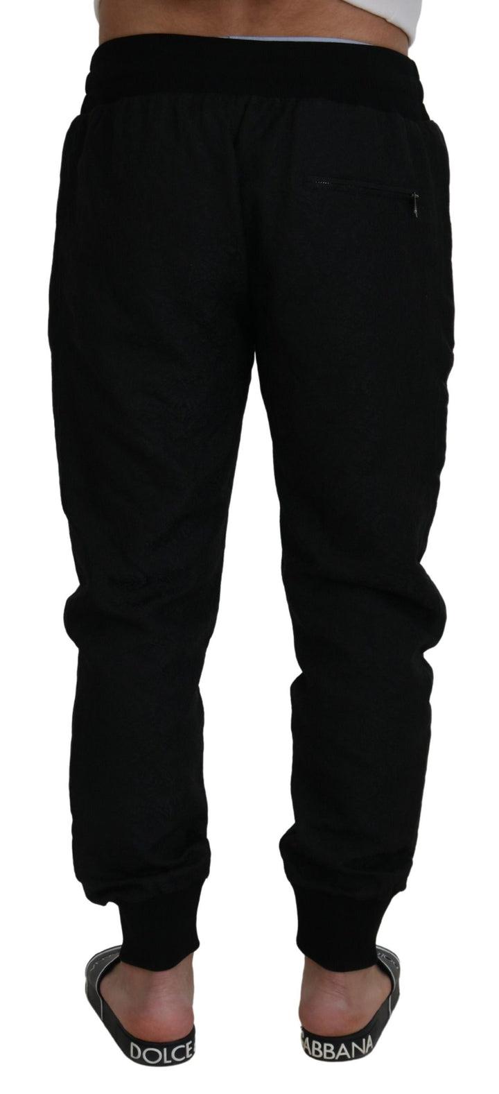 Dolce &amp; Gabbana Black Men Casual Jogger Pants