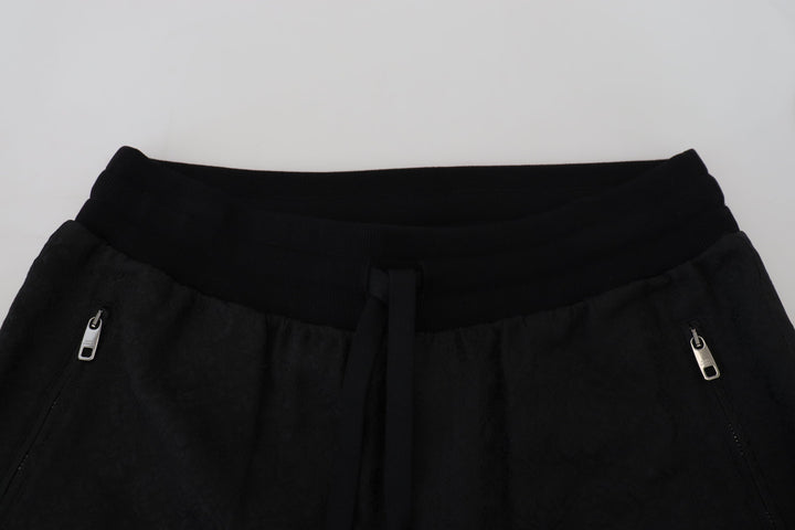 Dolce &amp; Gabbana Black Men Casual Jogger Pants