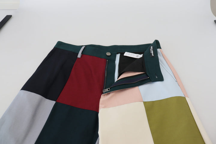 Dolce &amp; Gabbana Multicolor Cotton Patchwork Pants