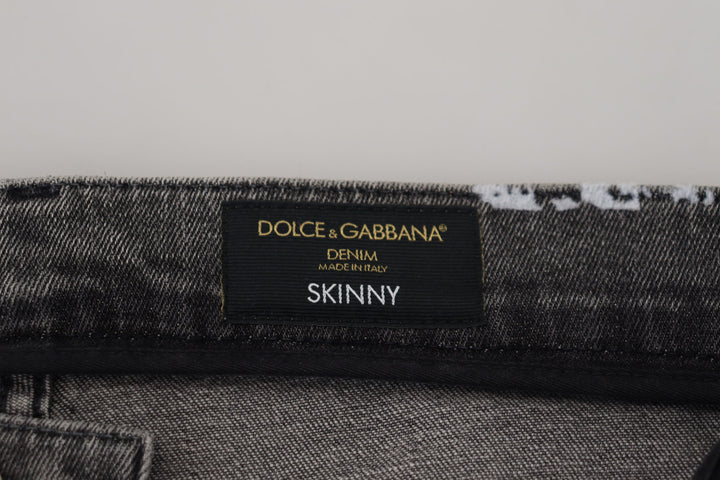 Dolce &amp; Gabbana Multicolor Cotton Tie Dye Skinny Denim Jeans