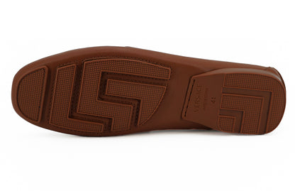 Mocassins Versace élégants en cuir à motif Medusa