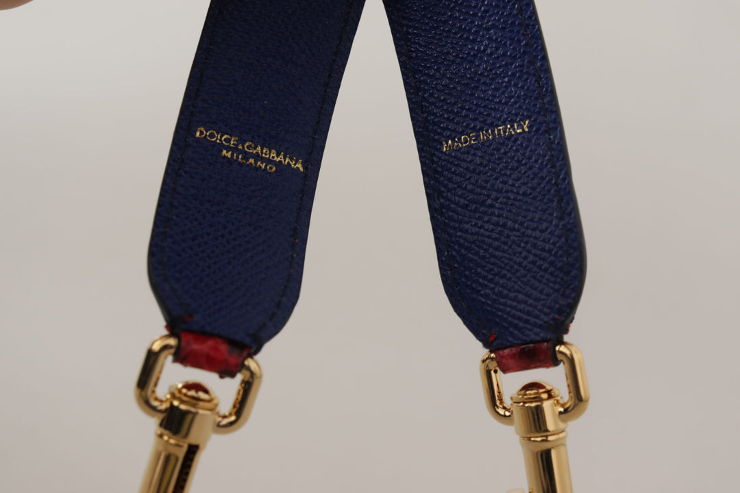 Bandoulière en cuir python rouge Dolce &amp;amp; Gabbana Chic