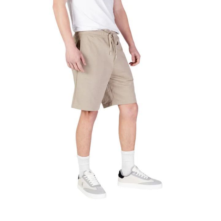 Replay Beige Cotton Bermuda Shorts