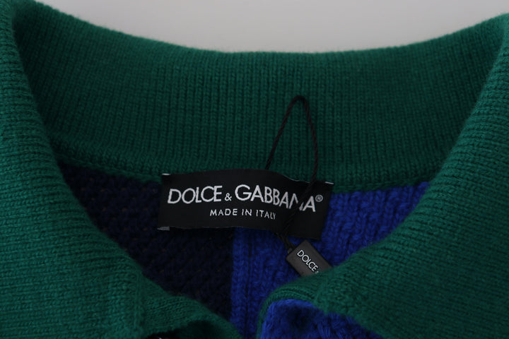 Dolce &amp; Gabbana Multicolor Stripes Wool Pullover Sweater