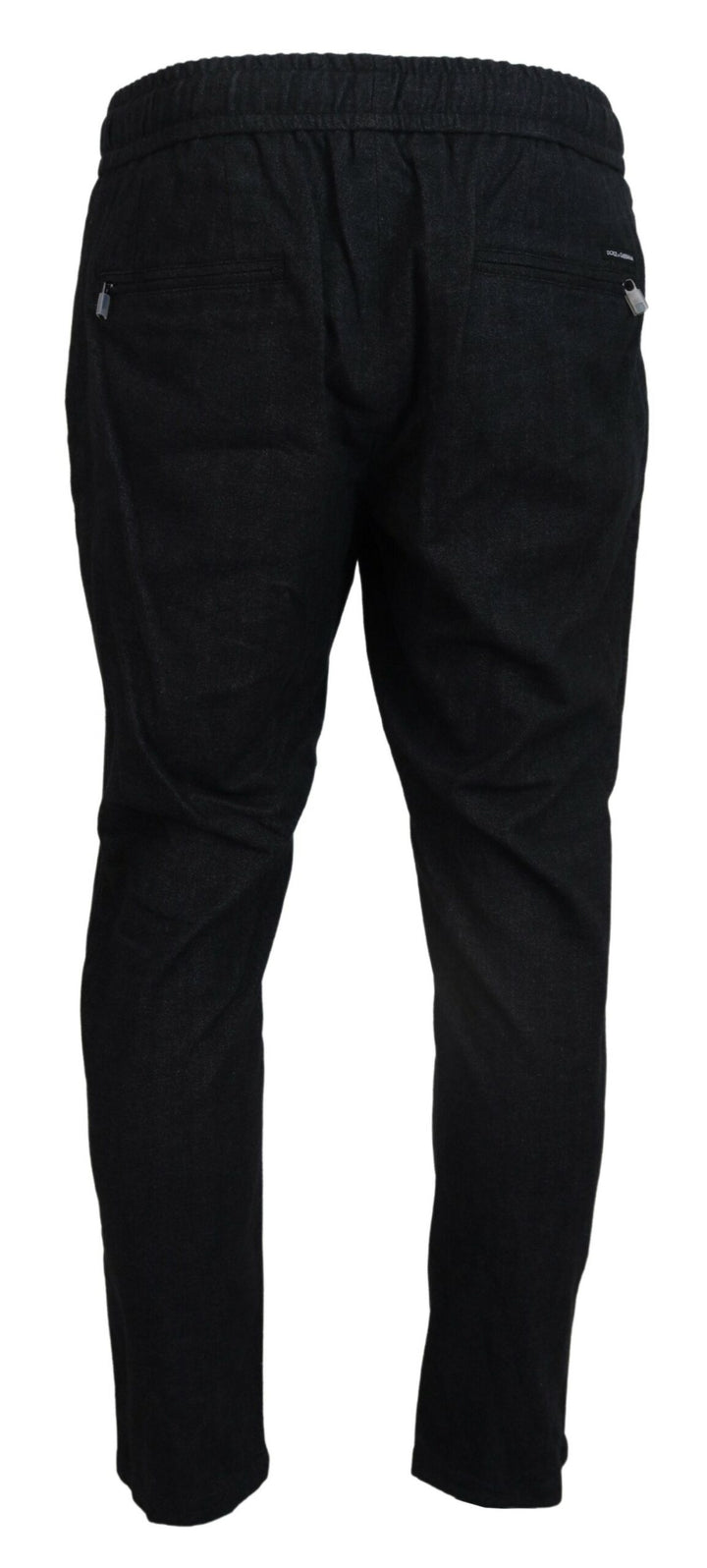 Dolce &amp; Gabbana Grey Cotton Tapered Cotton Pants
