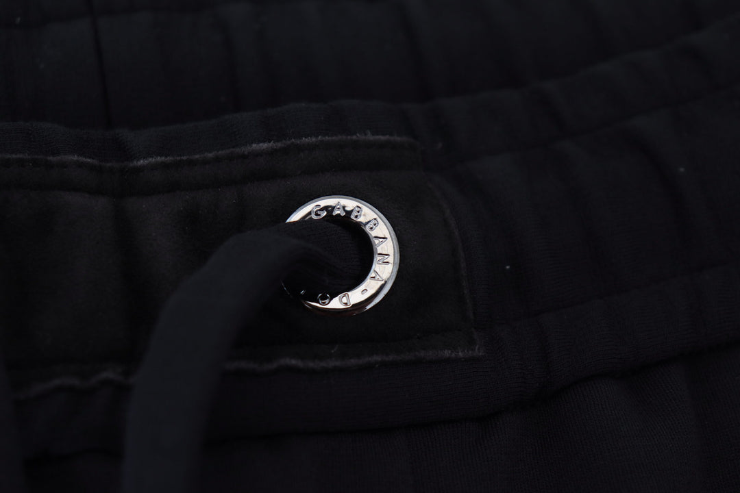 Dolce &amp; Gabbana Black Mens Sport Wool Sweatpants Pants