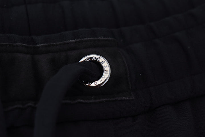 Dolce &amp; Gabbana Black Mens Sport Wool Sweatpants Pants
