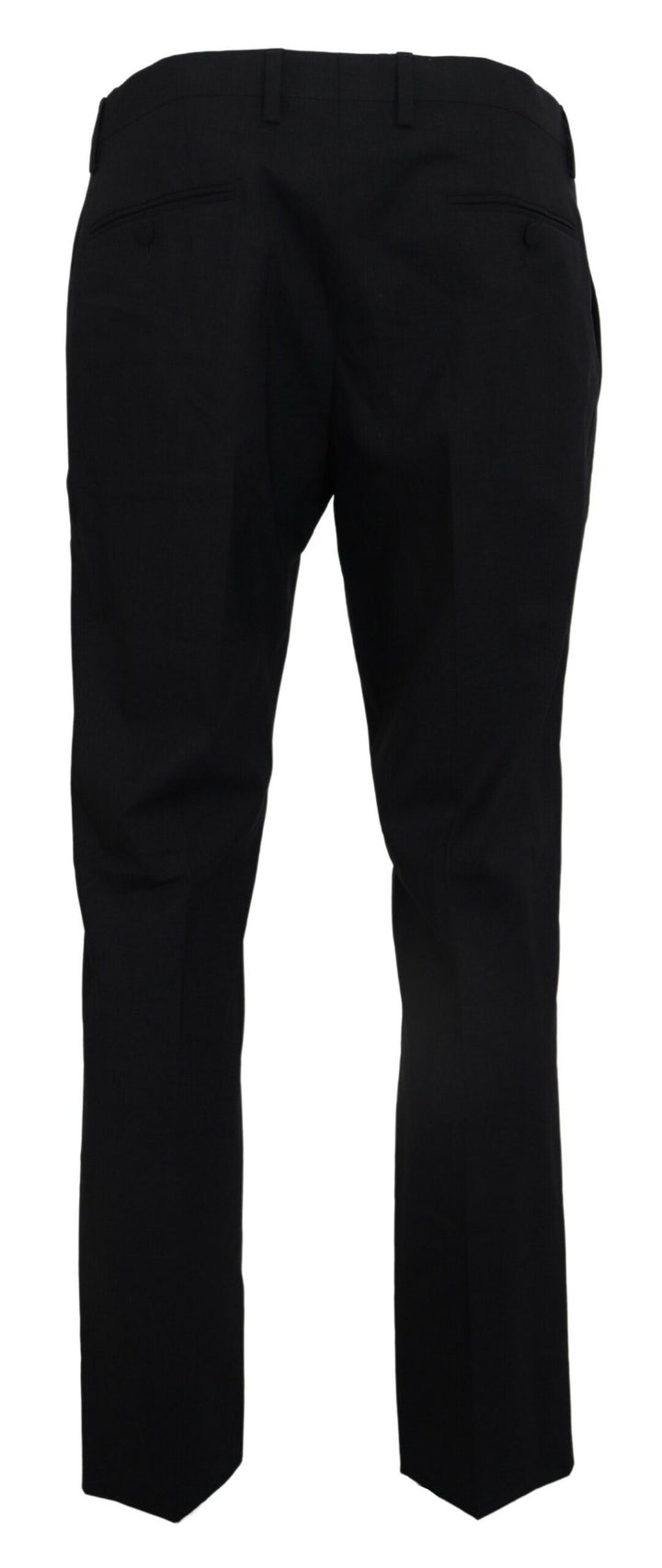 Dolce &amp; Gabbana Gray Wool Stretch Dress Formal Slim Fit Pant