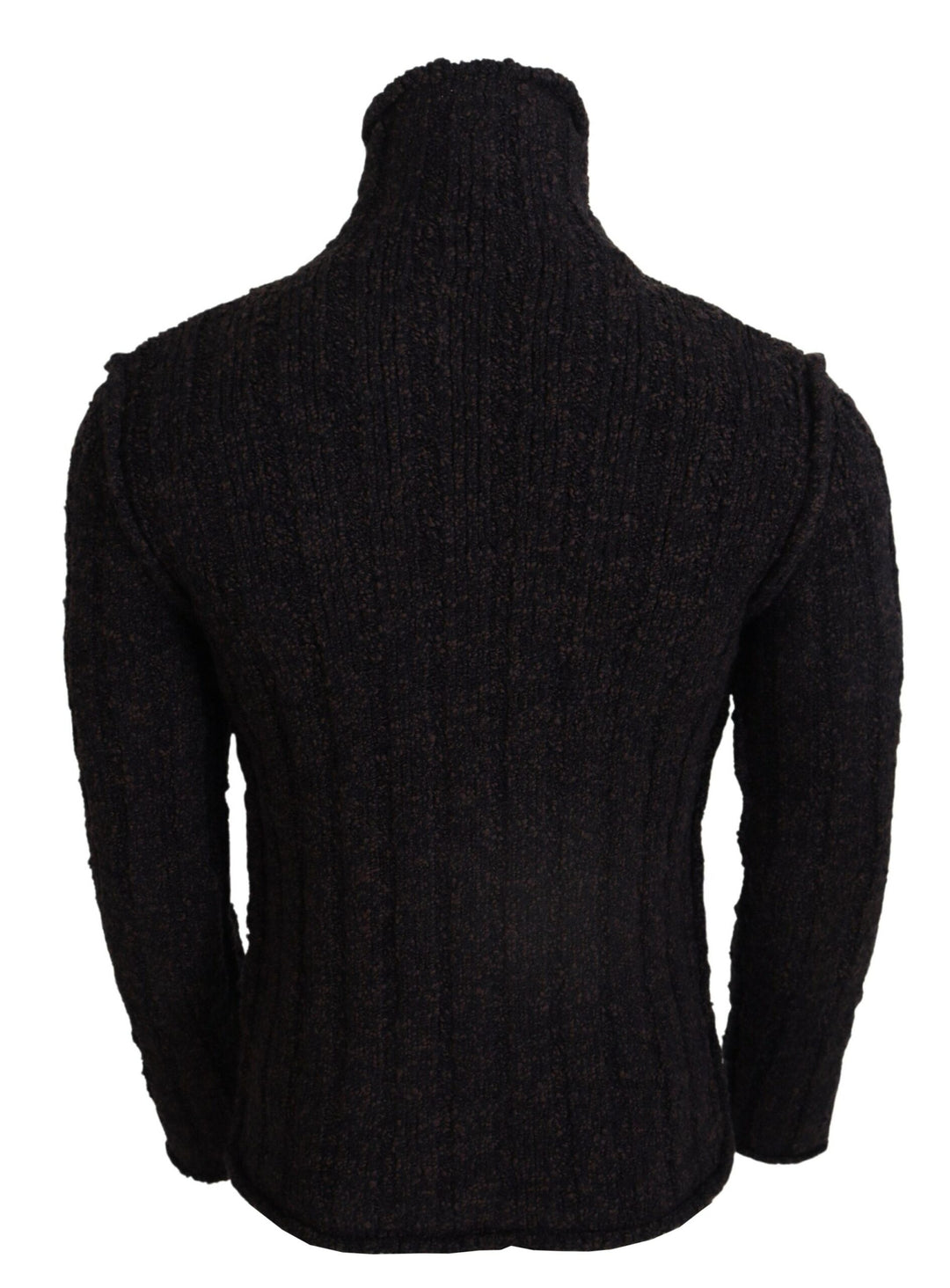 Dolce &amp; Gabbana Brown Wool Knit Turtleneck Pullover Sweater