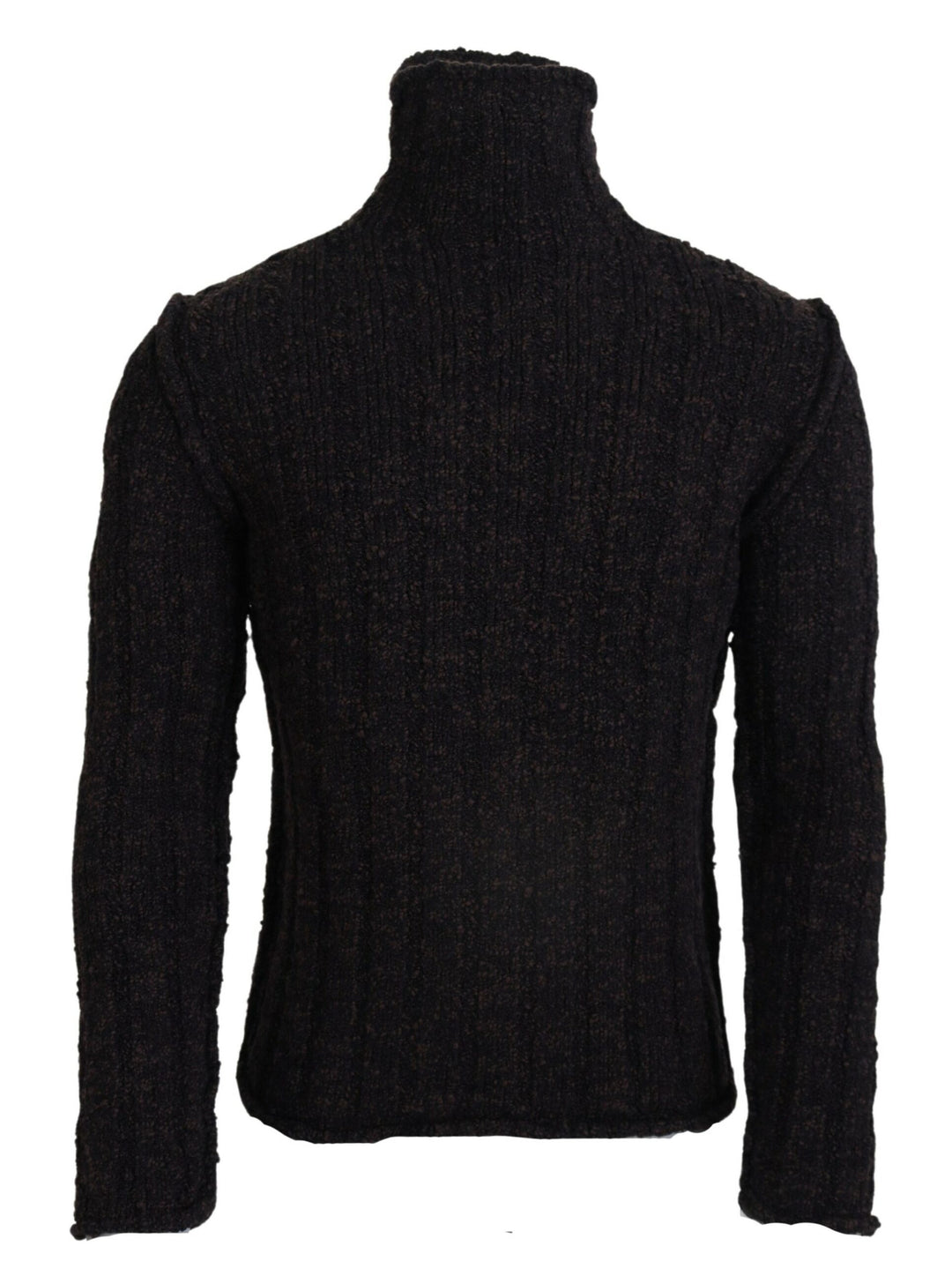 Dolce &amp; Gabbana Brown Wool Knit Turtleneck Pullover Sweater