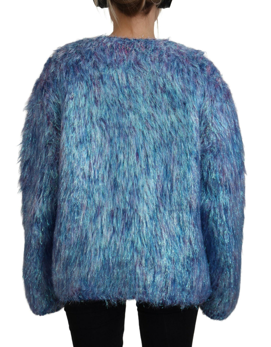Dolce &amp; Gabbana Multicolor Polyester Fringes Coat Jacket