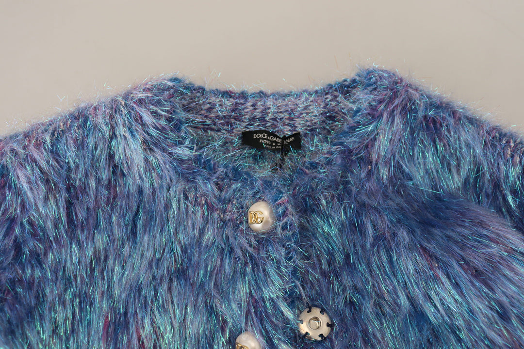 Dolce &amp; Gabbana Multicolor Polyester Fringes Coat Jacket