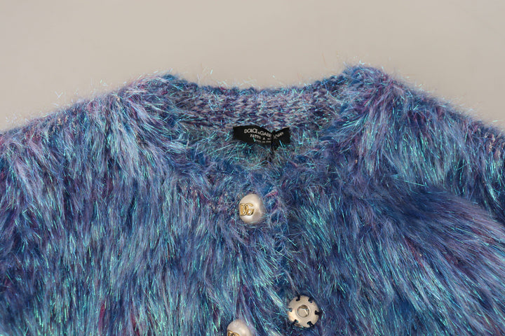 Dolce &amp; Gabbana Multicolor Polyester Fringes Coat Jacket