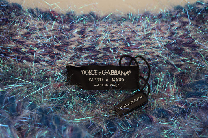 Dolce &amp; Gabbana Multicolor Polyester Fringes Coat Jacket