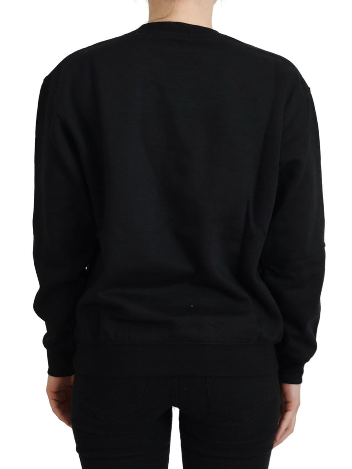 Pull chic en coton imprimé noir Philippe Model