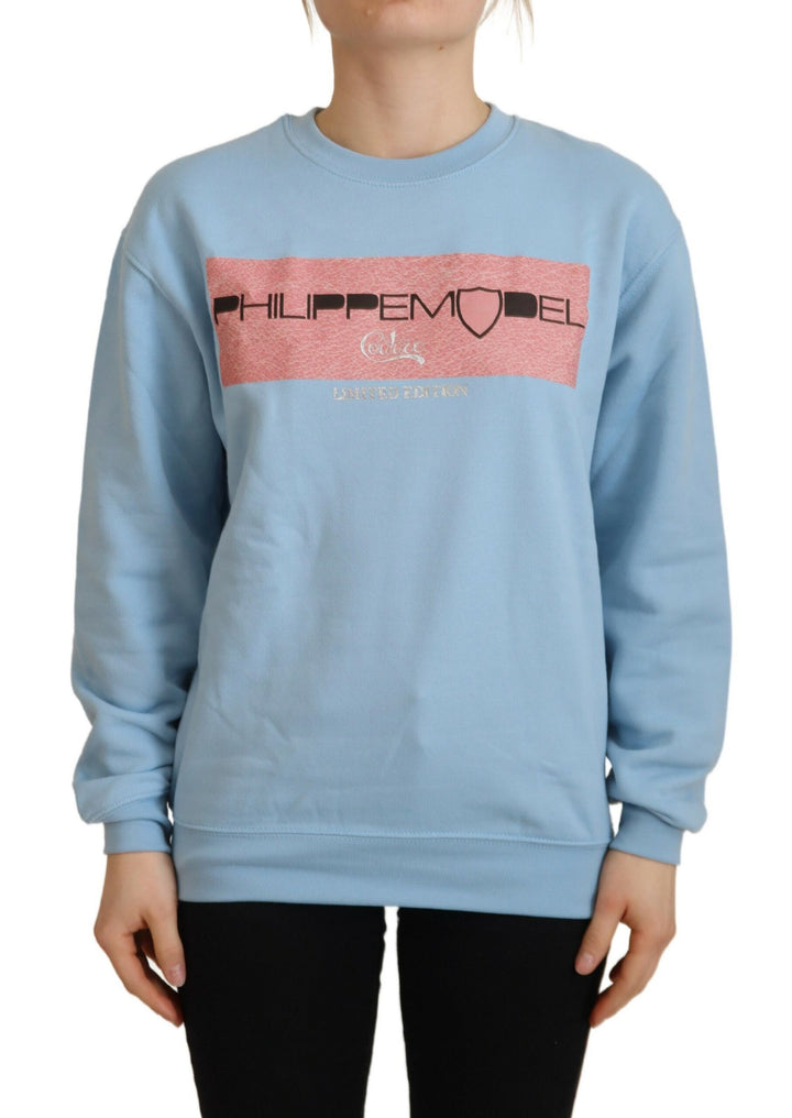 Pull élégant bleu clair à manches longues Philippe Model