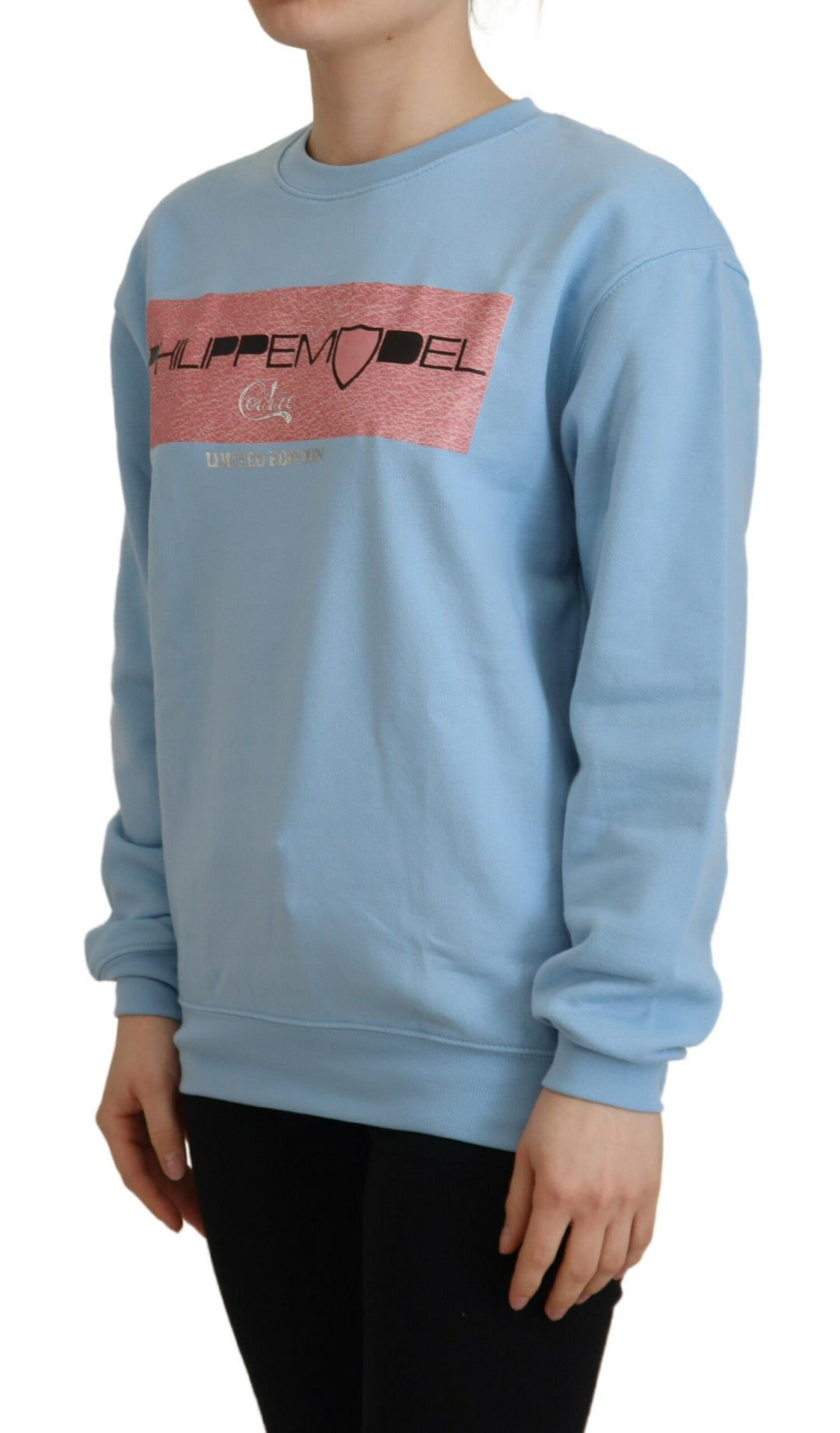 Pull élégant bleu clair à manches longues Philippe Model