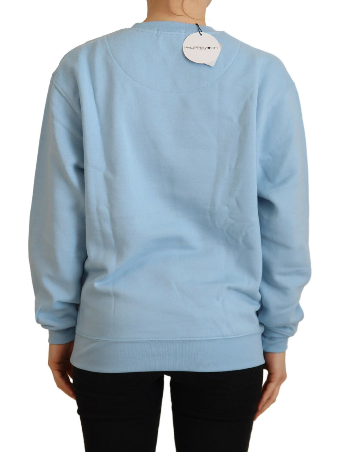 Pull élégant bleu clair à manches longues Philippe Model