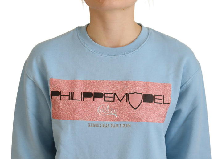 Pull élégant bleu clair à manches longues Philippe Model