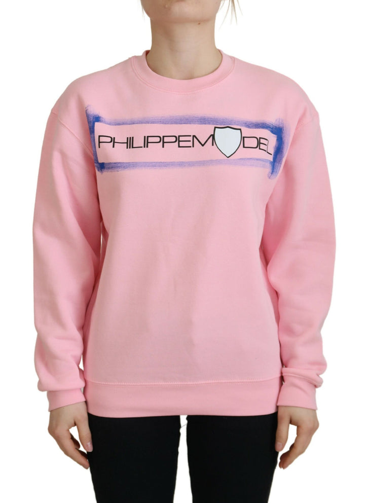 Pull élégant à manches longues rose Philippe Model