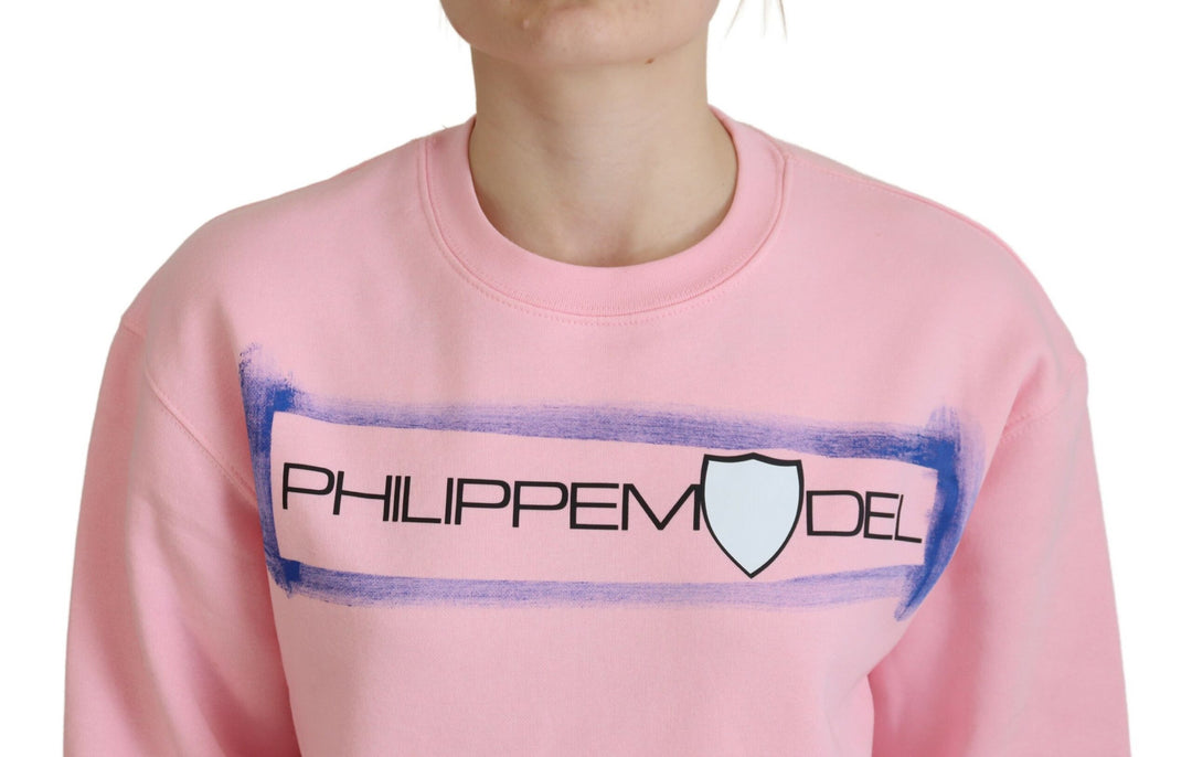Pull élégant à manches longues rose Philippe Model