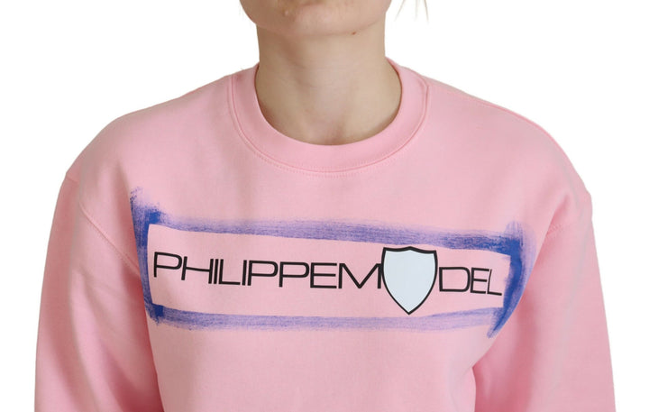 Pull élégant à manches longues rose Philippe Model