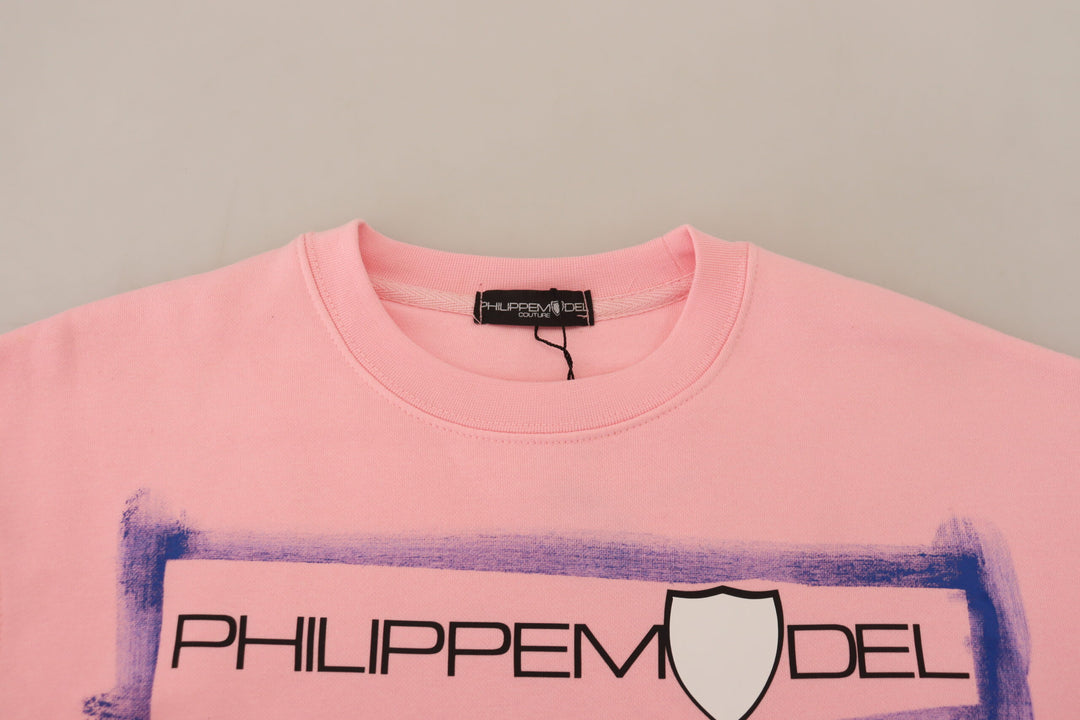Pull élégant à manches longues rose Philippe Model
