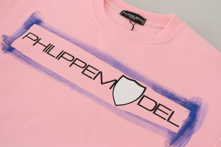 Pull élégant à manches longues rose Philippe Model