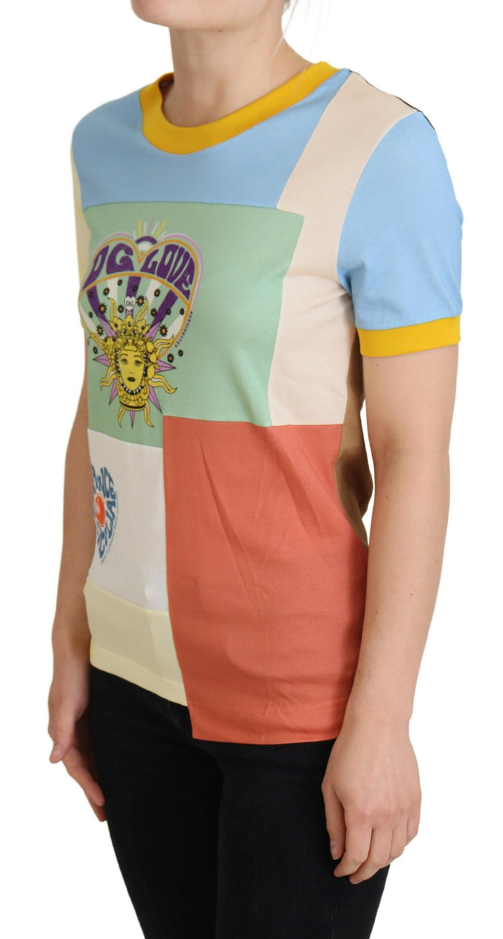 Dolce &amp; Gabbana Multicolor Cotton  DG Love Patchwork