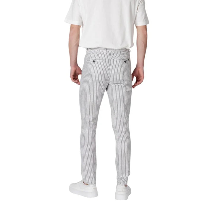 Gianni Lupo Black Linen Casual Pants