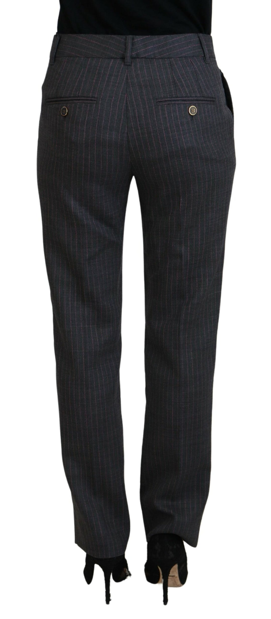 Pantalones cónicos a rayas de Dolce Gabbana El lujo desatado