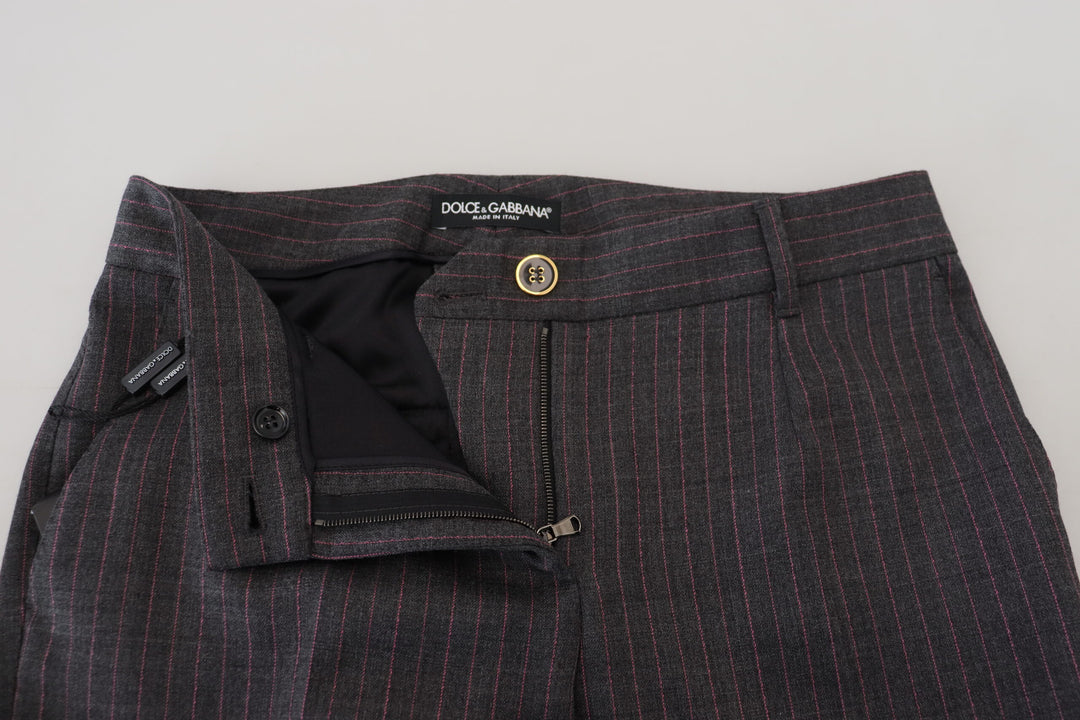 Pantalones cónicos a rayas de Dolce Gabbana El lujo desatado