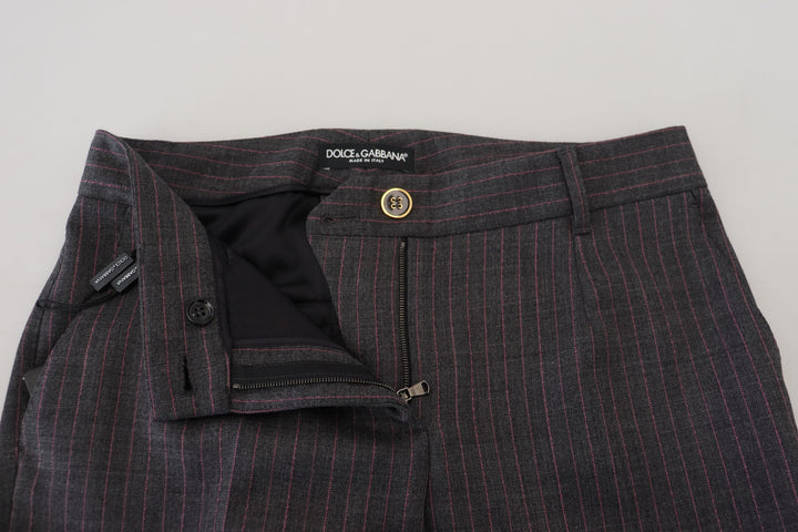 Pantalones cónicos a rayas de Dolce Gabbana El lujo desatado